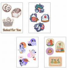 Объемные наклейки под смолой Sticker Pack на заказ