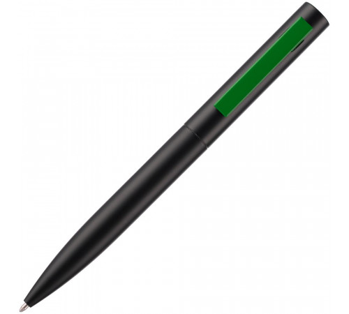Ручка шариковая Inkolor, черная с зеленым