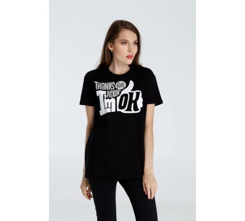 Футболка I'm OK, черная