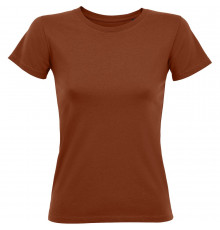 Футболка женская Regent Fit Women, коричневая (терракотовая)