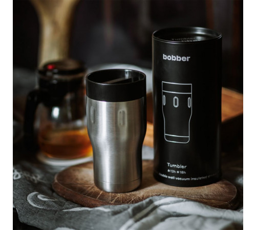 Термостакан Tumbler 350, вакуумный, стальной матовый