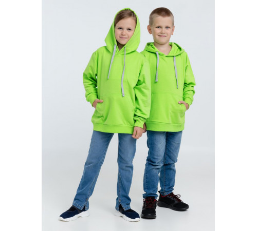 Толстовка с капюшоном детская Kirenga Kids, зеленое яблоко
