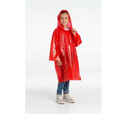 Дождевик-плащ детский BrightWay Kids, красный