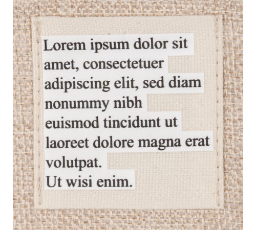 Лейбл хлопковый Doni, L, неокрашенный