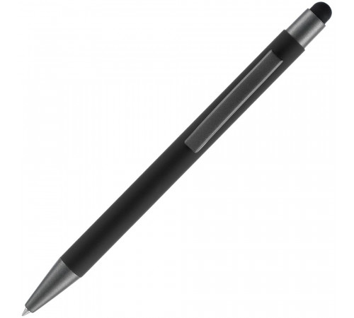 Ручка шариковая Atento Soft Touch Stylus со стилусом, черная