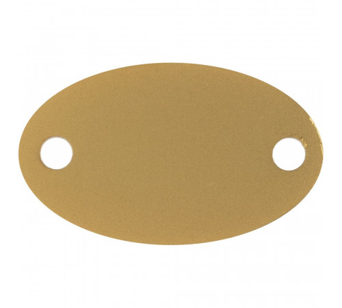 Шильдик металлический Alfa Oval, золотистый