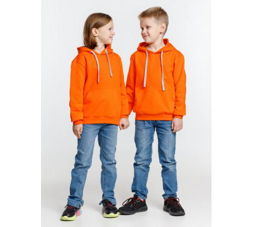 Толстовка с капюшоном детская Kirenga Kids, оранжевая