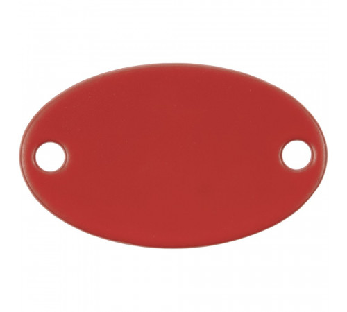 Шильдик металлический Alfa Oval, красный