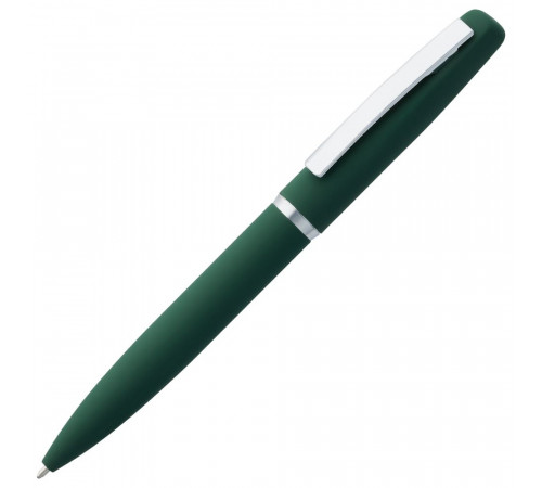 Ручка шариковая Bolt Soft Touch, зеленая