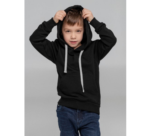 Толстовка с капюшоном детская Kirenga Kids, черная