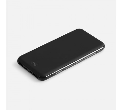 Аккумулятор с беспроводной зарядкой All Day Wireless, 10 000 мАч, черный
