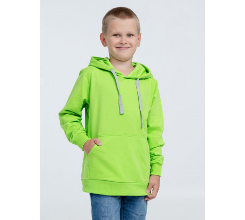 Толстовка с капюшоном детская Kirenga Kids, зеленое яблоко