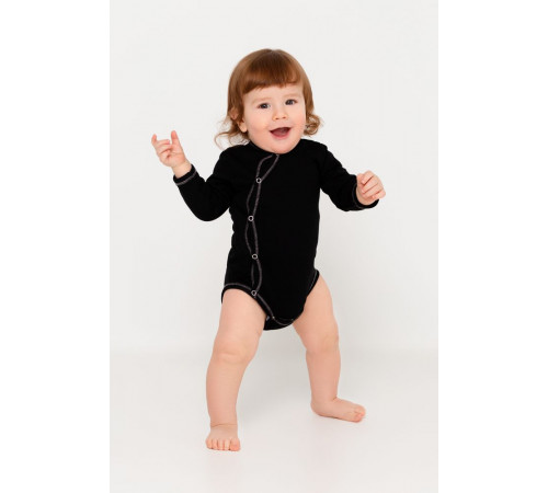 Боди детское Baby Prime, черное