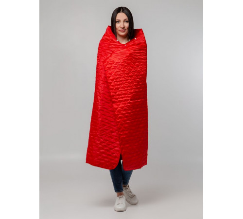 Плед-пончо для пикника SnapCoat, красный