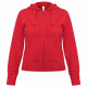 Толстовка женская Hooded Full Zip красная