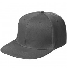 Бейсболка Snapback с прямым козырьком, серая