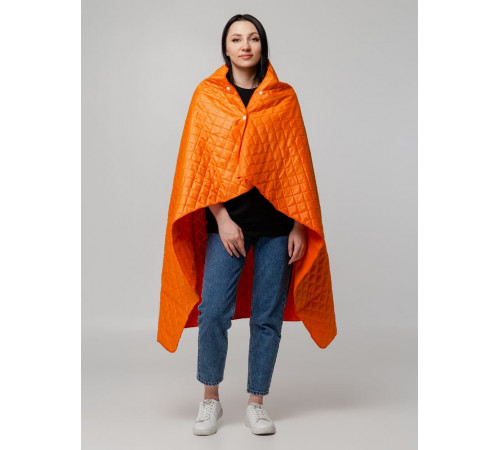Плед-пончо для пикника SnapCoat, оранжевый