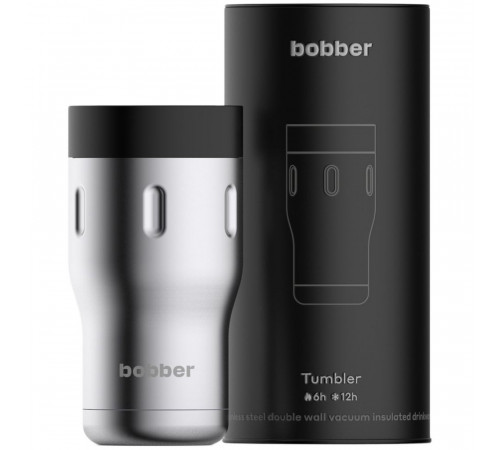 Термостакан Tumbler 350, вакуумный, стальной матовый