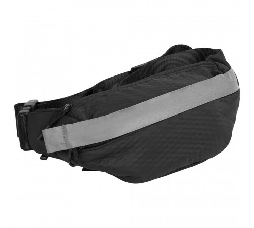 Поясная сумка tagBag со светоотражающим элементом, черная