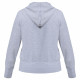 Толстовка женская Hooded Full Zip серый меланж