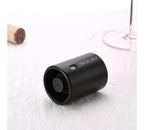 Вакуумная пробка для вина Wine Sealer, черная