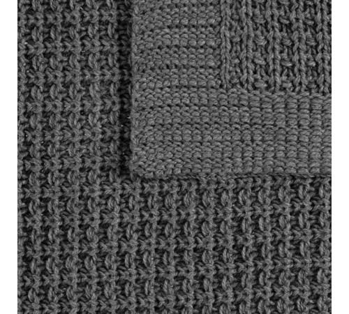 Плед Lattice, серый меланж