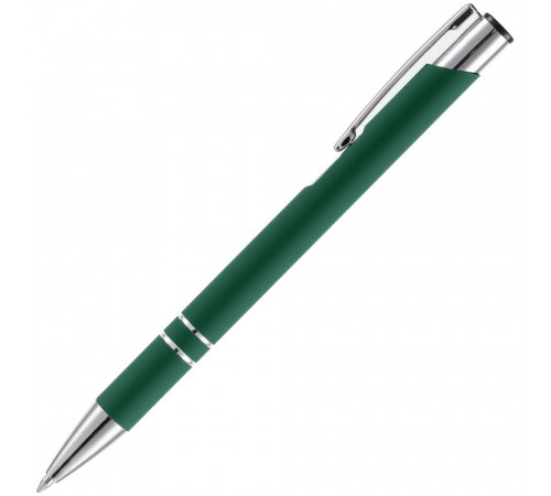 Ручка шариковая Keskus Soft Touch, зеленая