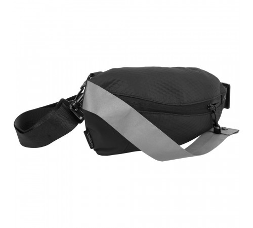 Поясная сумка tagBag со светоотражающим элементом, черная