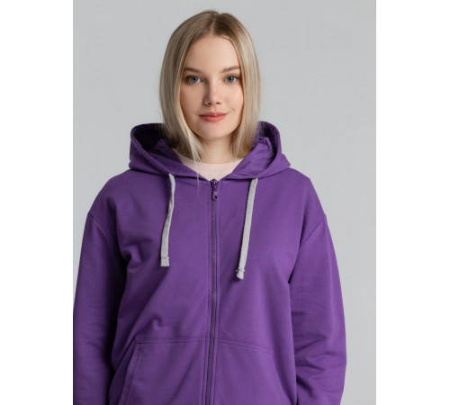 Толстовка на молнии с капюшоном Unit Siverga, фиолетовая