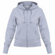 Толстовка женская Hooded Full Zip серый меланж