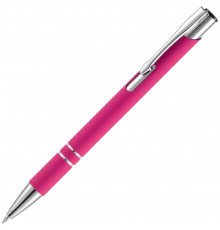 Ручка шариковая Keskus Soft Touch, розовая