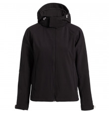 Куртка женская Hooded Softshell черная
